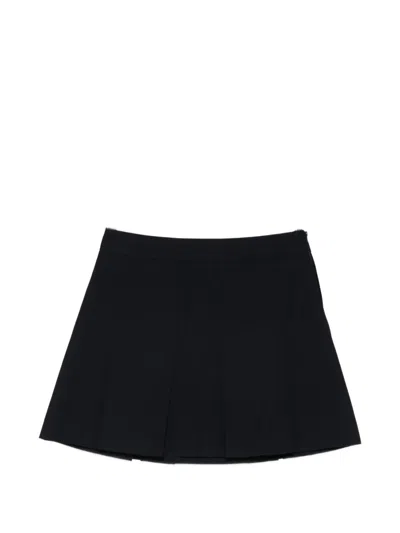 A.p.c. Pleated Mini Skirt In Black