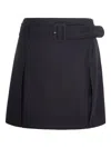 Apc Gonna In Lana Marron Fonce Chine In Black