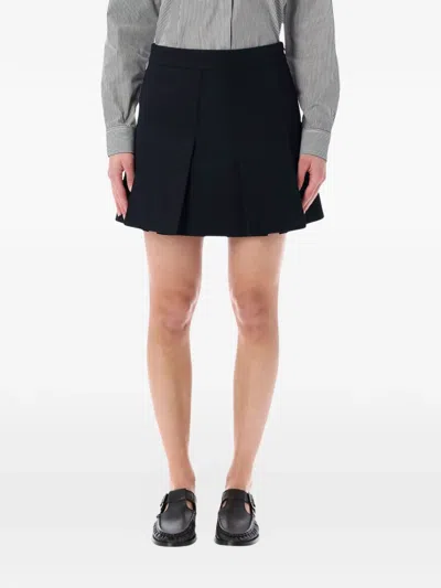 Apc Pleated Mini Skirt In Black