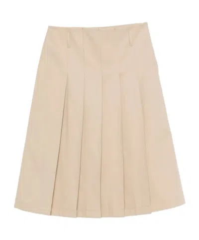 Apc Pleated Mini Skirt In Brown
