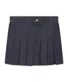 Apc Pleated Mini Skirt In Gray