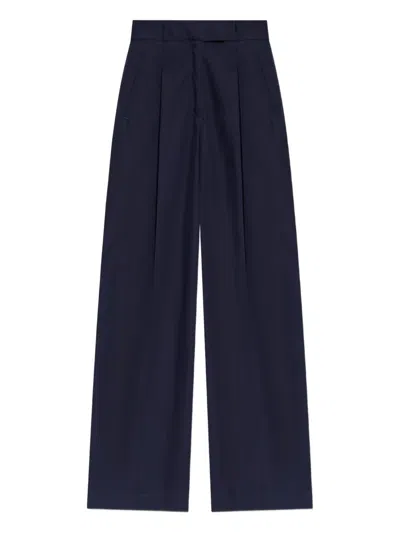 Apc Pleated Trousers In Blue