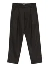 Apc Pleated Trousers In Black