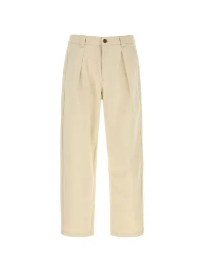 Apc Pleated Trousers In Neutral