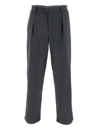 APC PLEATED WOOL-BLEND TROUSERS
