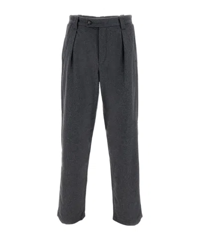 APC PLEATED WOOL-BLEND TROUSERS