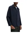 A.p.c. Button-fastening Patch-pocket Jacket In Blue
