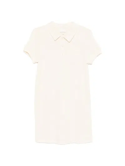 Apc Pocket Polo-collar Mini Dress In Brown