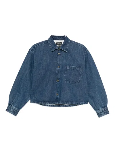 Apc Pocket Samantha Jacket In Blue