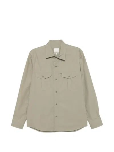 A.p.c. Pocket Shirt In Brown