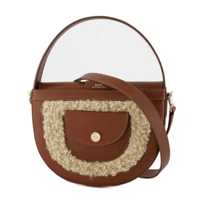 Apc A.p.c. Pocket Small Crossbody In Brown