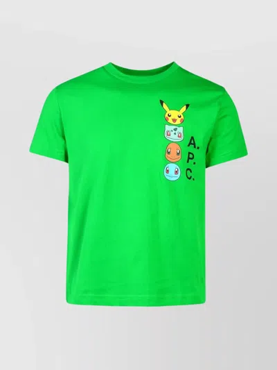 Apc Pokémon Portrait T-shirt In Vert