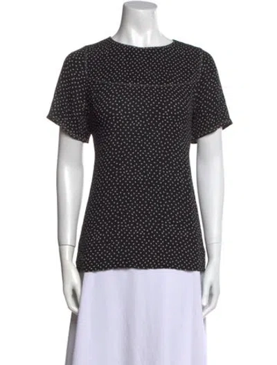 Pre-owned Apc Polka Dot Print Crew Neck T-shirt In Black