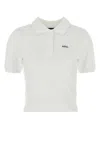 Apc A.p.c. Women White Piquet Oceane Polo Shirt