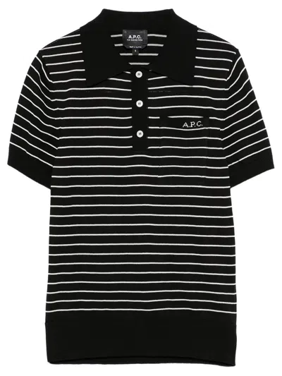 A.p.c. Polo Aline In Multicolore