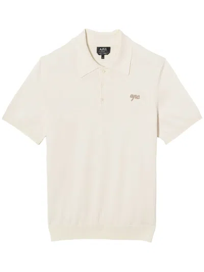 Apc Carter Polo Shirt In White