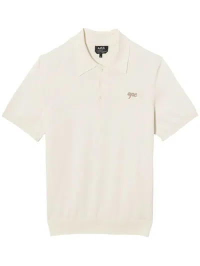 Apc Carter Polo Shirt In White