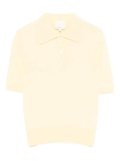 A.p.c. Cotton Polo Shirt With Jacquard Logo In White
