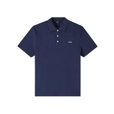 Apc A.p.c. Polo Oceane In Blue