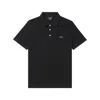 Apc A.p.c. Black Cotton Polo Shirt In Blue