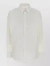 Apc Poplin Shirt Long Sleeves Straight Cut In White