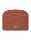 Apc Porte Cartes Demi Lune In Hazelnut