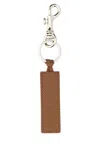 Apc Brown Leather Key Ring