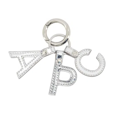 A.p.c. Porte-cles Lettres In Silver