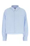 Apc A.p.c. Powder Blue Oxford Oversize Sophia Shirt In Blue