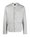 A.p.c. Press-stud Cotton Bomber Jacket In White