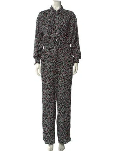 Pre-owned Apc Printed Jumpsuit In Black