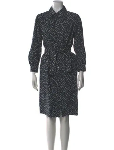 Pre-owned Apc Printed Knee-length Dress In Black
