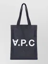 Apc A.p.c. Denim Shopping Bag In Black