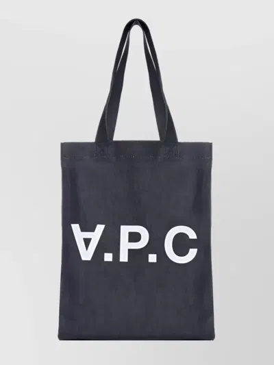 APC PRINTED LOGO COTTON BLEND TOTE BAG
