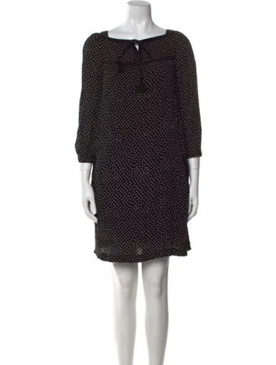 Pre-owned Apc Printed Mini Dress In Black