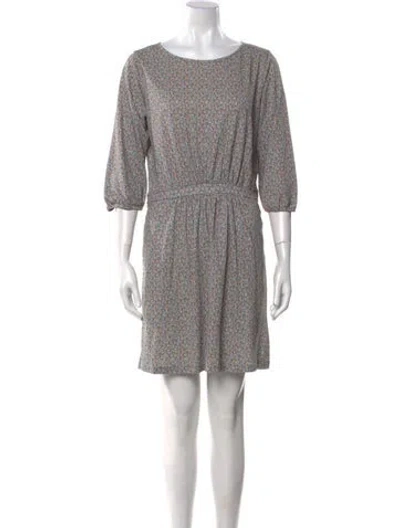 Pre-owned Apc Printed Mini Dress In Blue