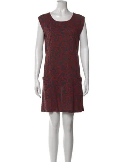 Pre-owned A.p.c. Printed Mini Dress In Multi