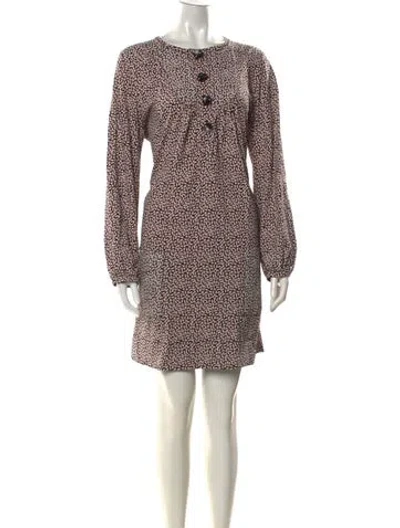 Pre-owned A.p.c. Printed Mini Dress In Multi