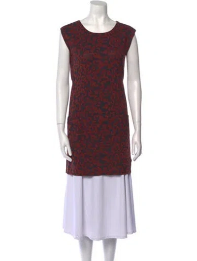 Pre-owned Apc Printed Mini Dress In Red