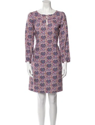 Pre-owned Apc Printed Mini Dress In Red