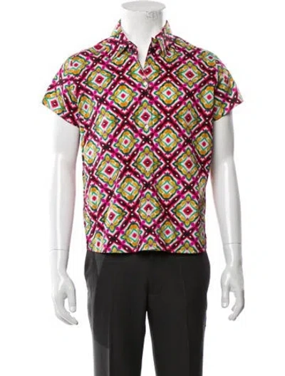 Pre-owned Apc Printed Short Sleeve Shirt In Multi