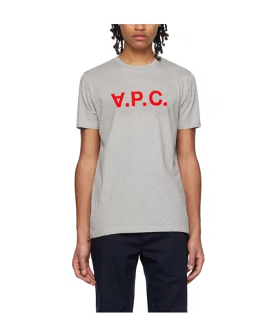 Apc Printed T-shirt In Gray