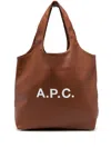 Apc A.p.c. Ninon Tote Bag In Brown