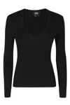 Apc Camille Chunky-ribbed Jumper In Lzz Black