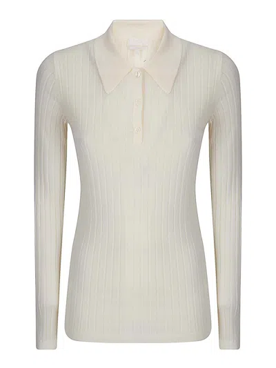 Apc Pull Col Polo  Petites Ctes In Neutral