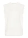 Apc Wool Crew Neck Vest In Light Beige