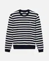 Apc A.p.c. Matthias Stripe Wool Sweater In Black