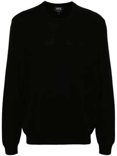 Apc A.p.c. Pull Matt Logo Clothing In Black
