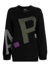 Apc A.p.c. Pure Black Wool Sweater In Black