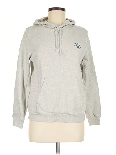 Pre-owned A.p.c. Pullover Hoodie In Gray